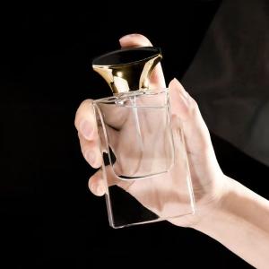 30ml 50ml Square Clear Glass Perfume Bottles