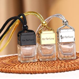 product image Glass Car Perfume Bottles Pendant, 8ml Perfume Empty Hanging Car Diffuser Bottle SK-CADB003