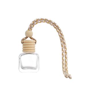 5ml Mini Square Perfume Glass Portable Bottle Empty Hanging Car Bottles