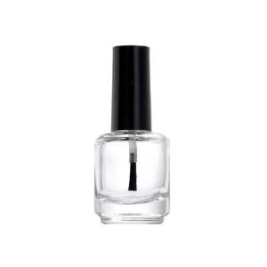 product image Transparent Empty Nail Polish Bottle Cylinder 15ml Cosmetic Gel Glass Custom Nail Polish UV Bottles  SK-NPGB002