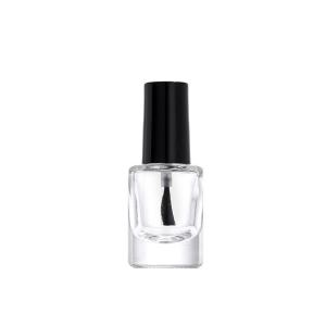 6ml Clear Thick Bottom Glass Nail Polish Bottles Cosmetic Essential Oil Bottles with Brush Lid