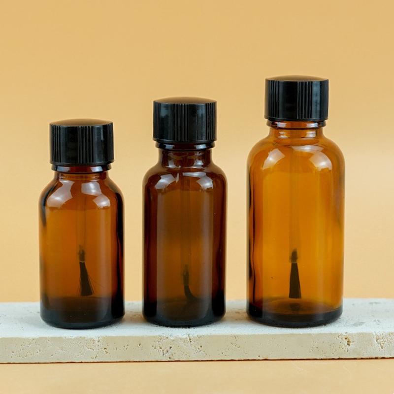 Amber Glass Essential Oil Dropper Bottle,18/410 Cosmetic Bottle 