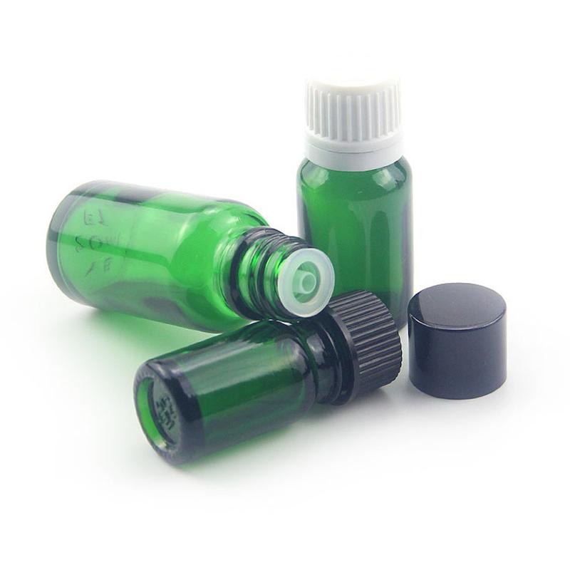 Empty Green Glass Dropper Bottle, Aromatherapy Liquid Glass Bottles