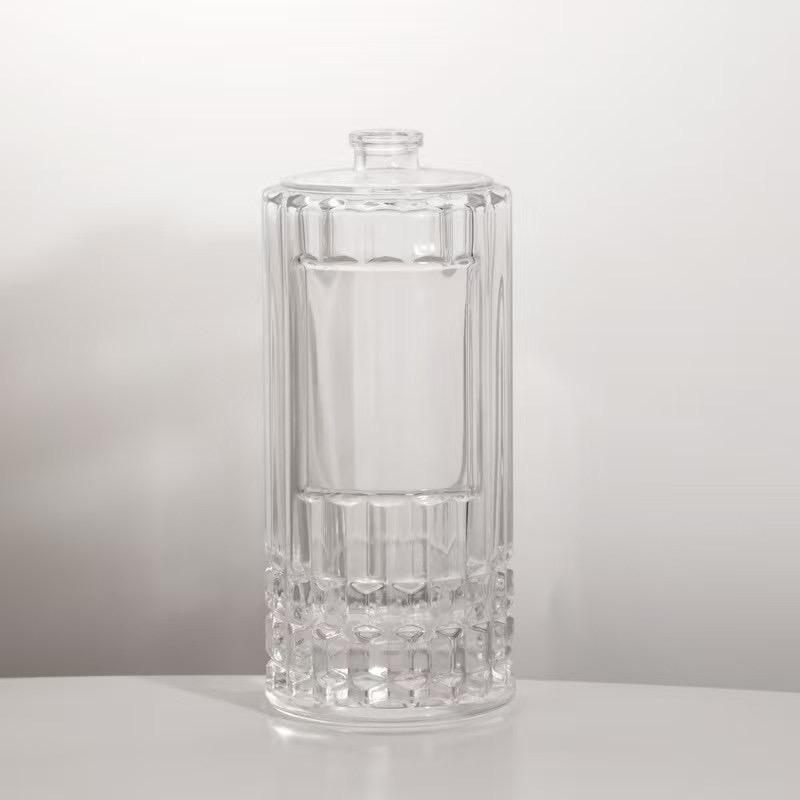 100ml Cylinder Atomizer Perfume Glass Bottle with Sprayer Pump