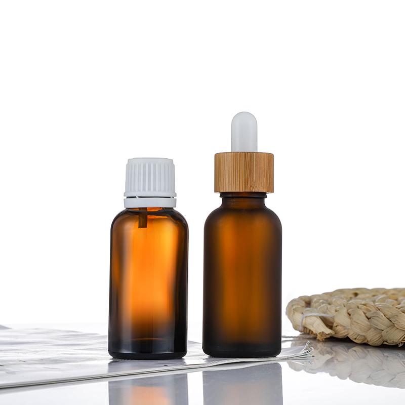 100ml Frosted Amber Empty Essential Oil Glass Bottle