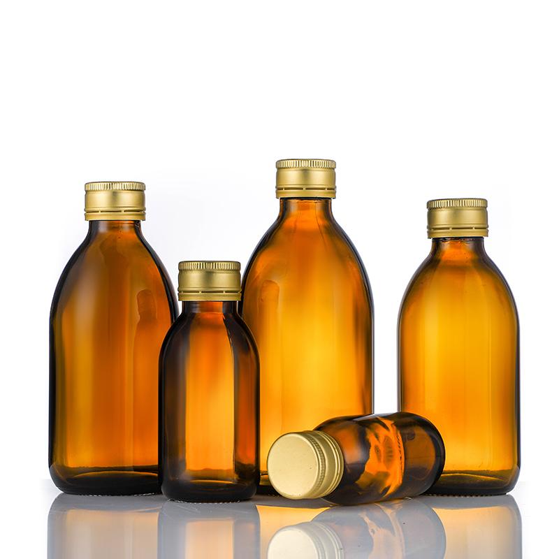 100ml Amber Empty Liquid Bottle,Pharmaceutical Glass Syrup Bottles