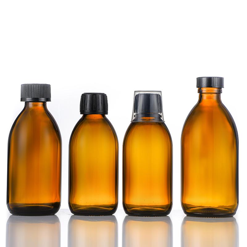 500ml Big Volume Pharma Glass Oral liquid Syrup Bottles with Screw Lid