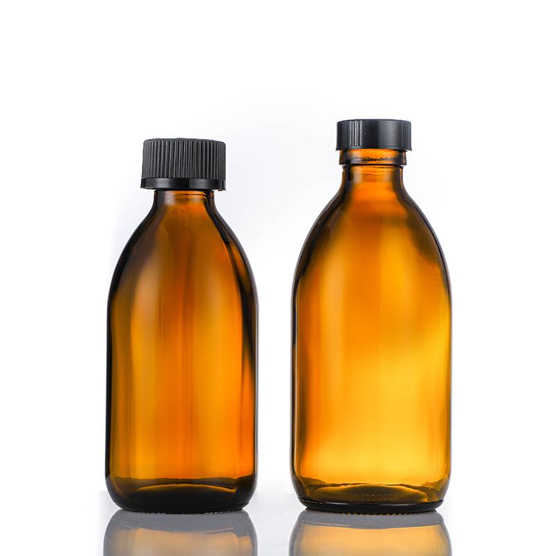 500ml Big Volume Pharma Glass Oral liquid Syrup Bottles with Screw Lid