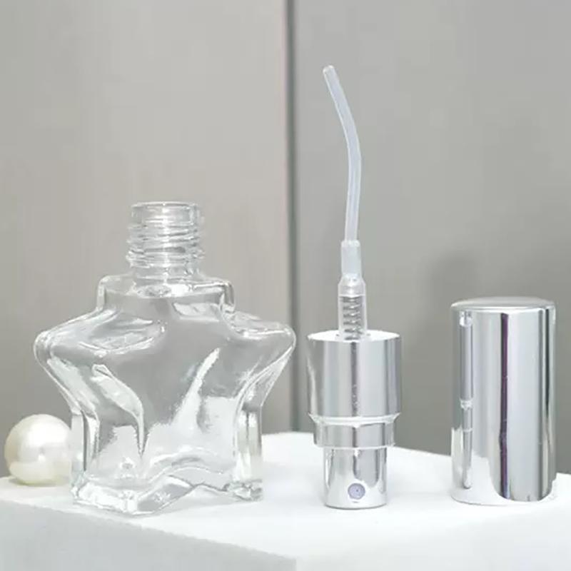 8ml Five-pointed Star Shape clear Roller Glass Sprayer Bottles