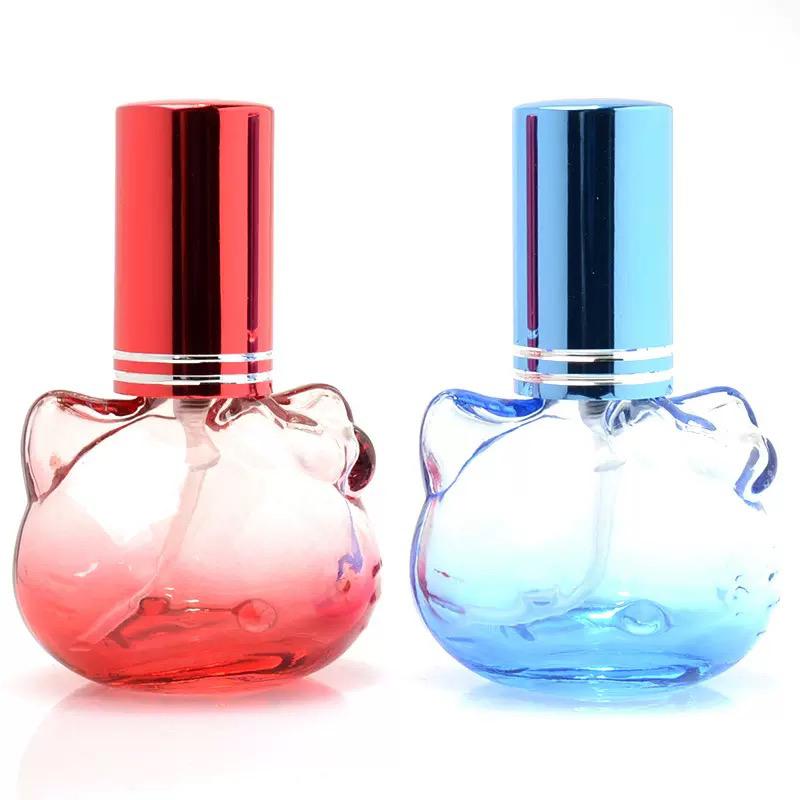 6ml Cat Shaped Perfume Bottle, 10ml Glass Sprayer Bottle with Lid
