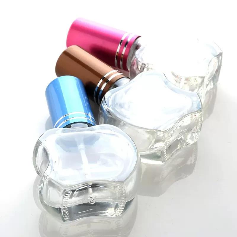 Empty Apple Shaped Glass Bottle, 10ml Perfume Diffuser Bottle