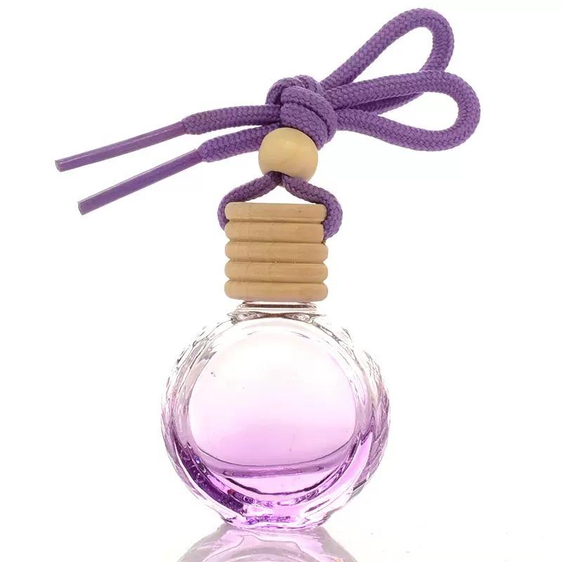 5ml 6ml Rounded Shape Glass Diffuser Bottles with Wooden Lid