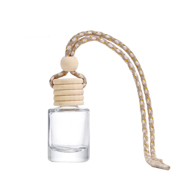 8ml Car Diffuser Bottle with Wooden Stopper Transparent Fragrant Odor Removal Deodorize