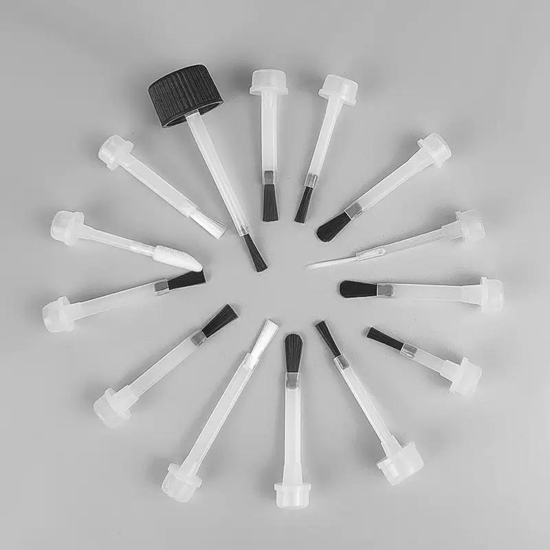 Square Glass Nail Polish Bottle 10ML Empty Gel Nail Polish Bottle With Brush