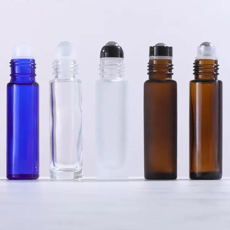 Fragrance Oil Rollon Bottle 5ml 10ml Essential Oil Rollon Bottle With Bamboo Lids