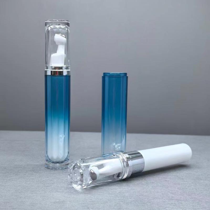 Cosmetic Packing Container 15ml 20ml Plastic Tube Stainless Steel Roll on Ball Massage Airless Bottle