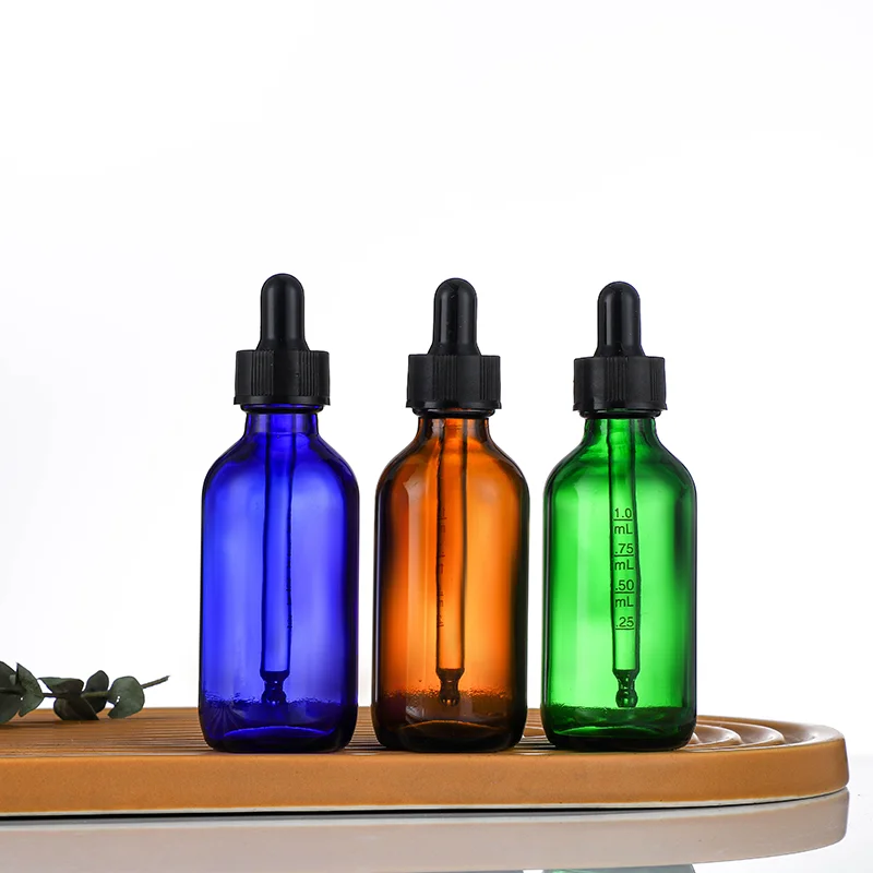 240ml Original Green Boston Cosmetic Glass Dropper Bottles