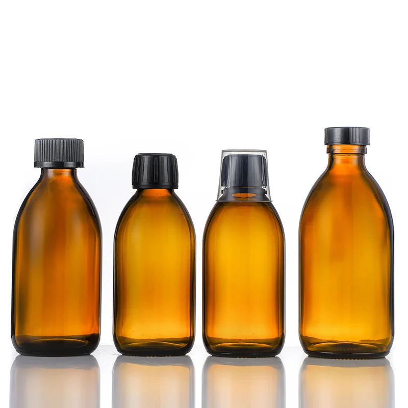 500ml Big Volume Pharma Glass Oral liquid Syrup Bottles with Screw Lid