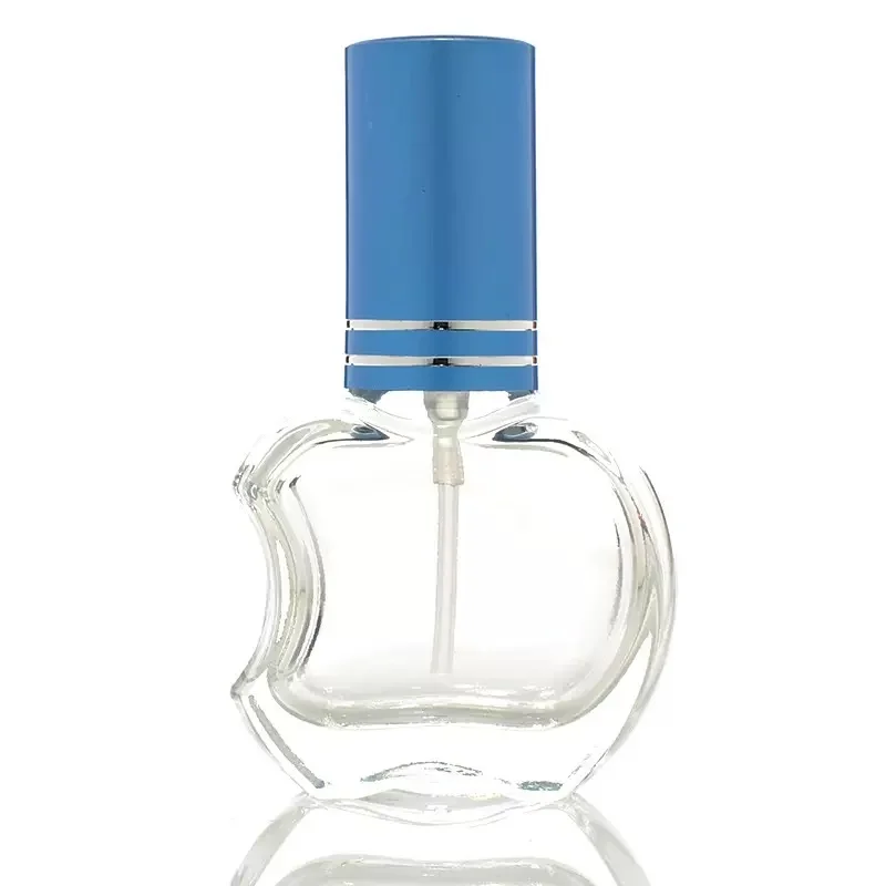 Empty Apple Shaped Glass Bottle, 10ml Perfume Diffuser Bottle
