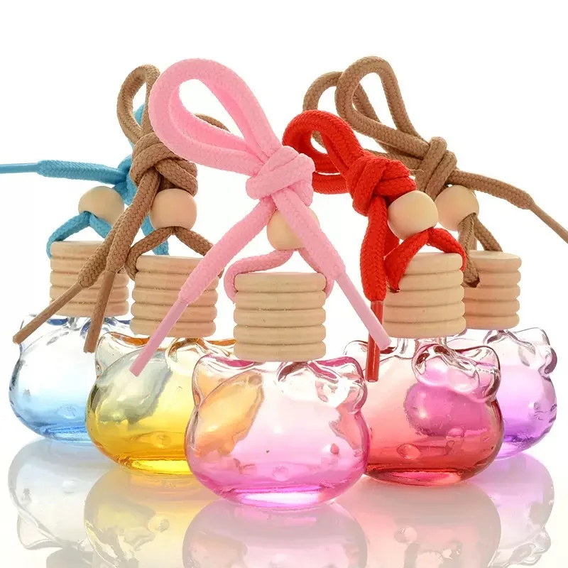 10ml Custom Color Empty Glass Hanging Car Diffuser Perfume Bottle