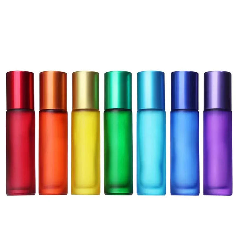 Empty Roller Ball Glass Roll on Bottle 10ML Perfume Aromatherapy Essential Oils Bottle