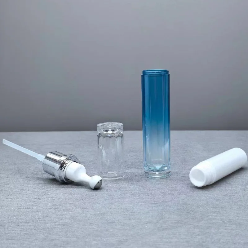 Cosmetic Packing Container 15ml 20ml Plastic Tube Stainless Steel Roll on Ball Massage Airless Bottle