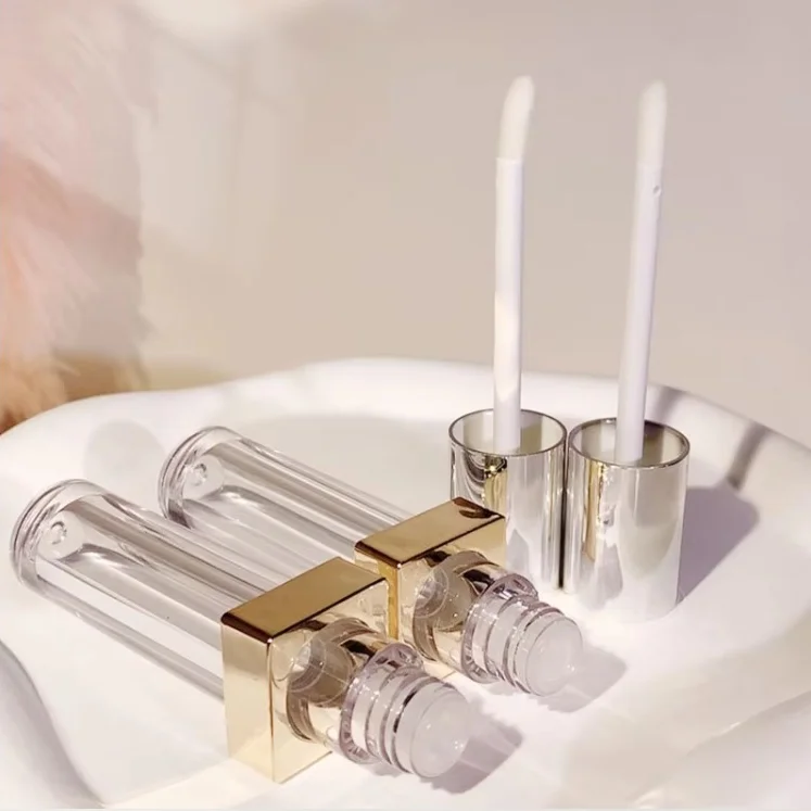Luxury air Squeeze Tube Wholesale Bulk Private Label Cosmetics Container with Stick Lip Gloss Container Tube 5ml