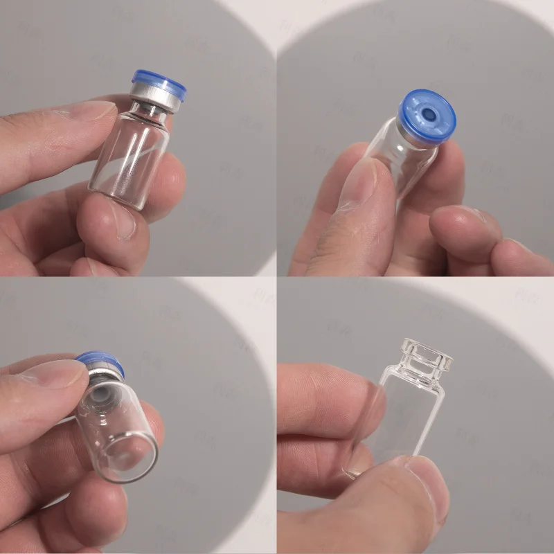 product image 1ml 2ml Transparent Empty Glass Tube Injection Bottle Penicilline Bottles with Cork Cap TP-GTB002