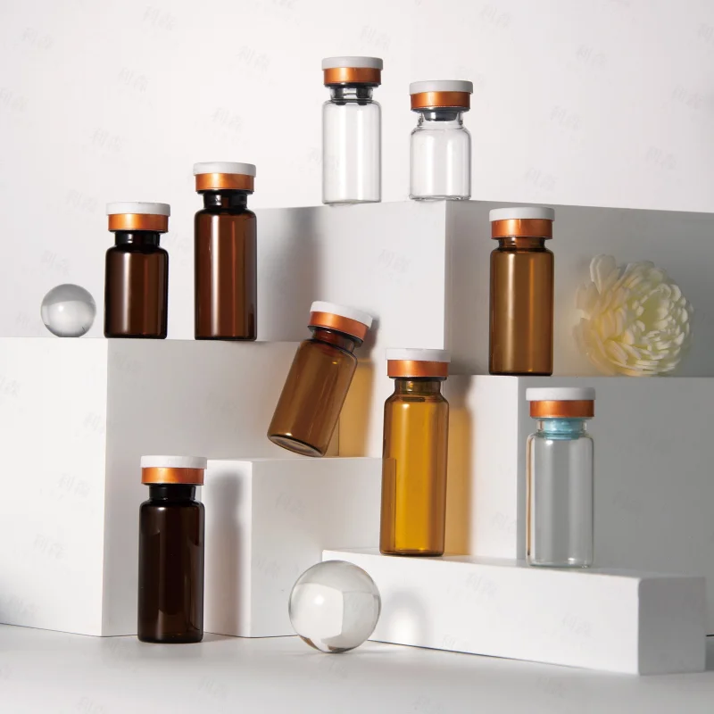 Empty Amber Medical Penicillin Bottle 3ml 5ml Injection Vials
