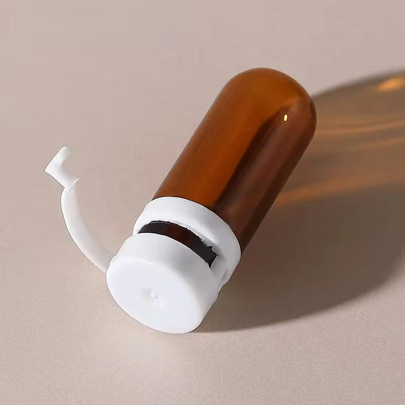 2ml Small Fine Oil Bottle Light Amber Round Bottle Glass Vial,5ml Essential Oil Tube Bottles with Cap