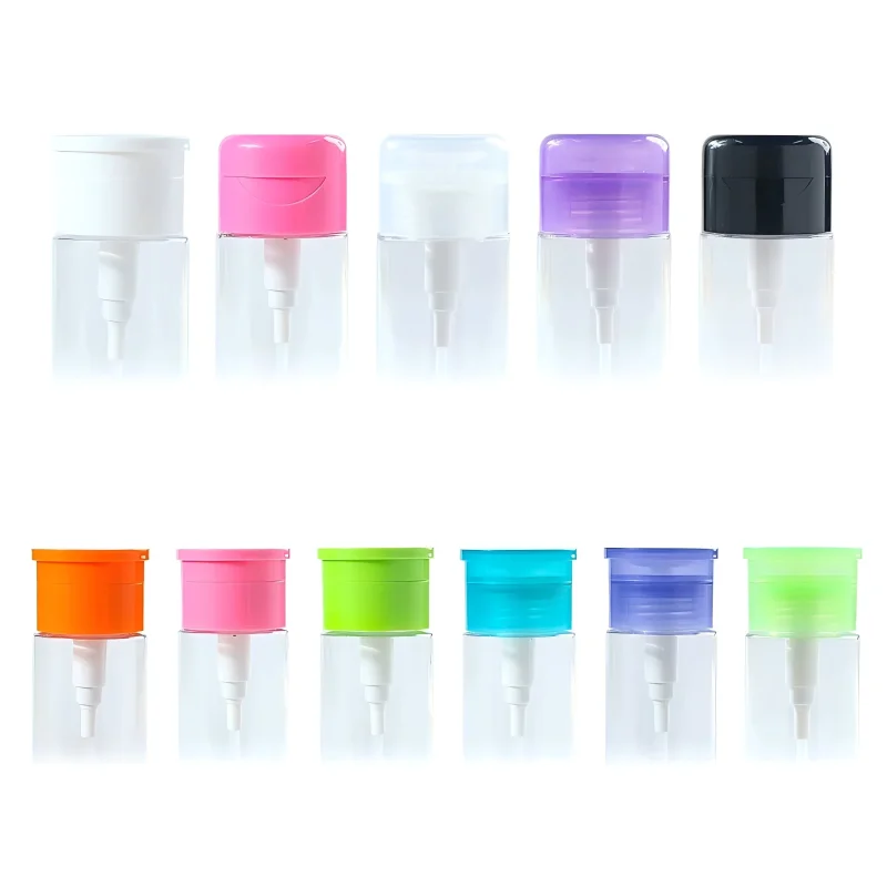 150ml 200ml for Cylinder PET Bottles with Pink Flip Top Pump for Toner and Cleanser Custom Logo