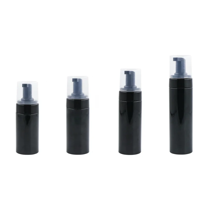 Factory Black 120ml 150ml 200ml Cosmetic Plastic Packaging Plastic Foam Dispenser Soap Lotion Bottle Foam Pump Bottle