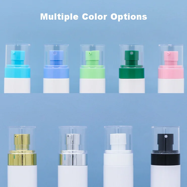 100ml 120ml Empty Plastic Skincare Lotion Pump Bottle Wholesale White Transparent Toner