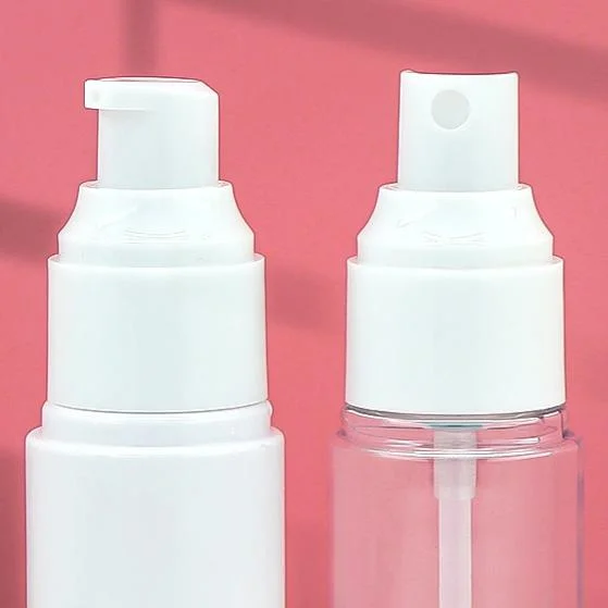 High-Mist 24mm Full-Cover Press PET Sprayer 50ML 60ML 80ML for Face Makeup Setting & Custom Craft