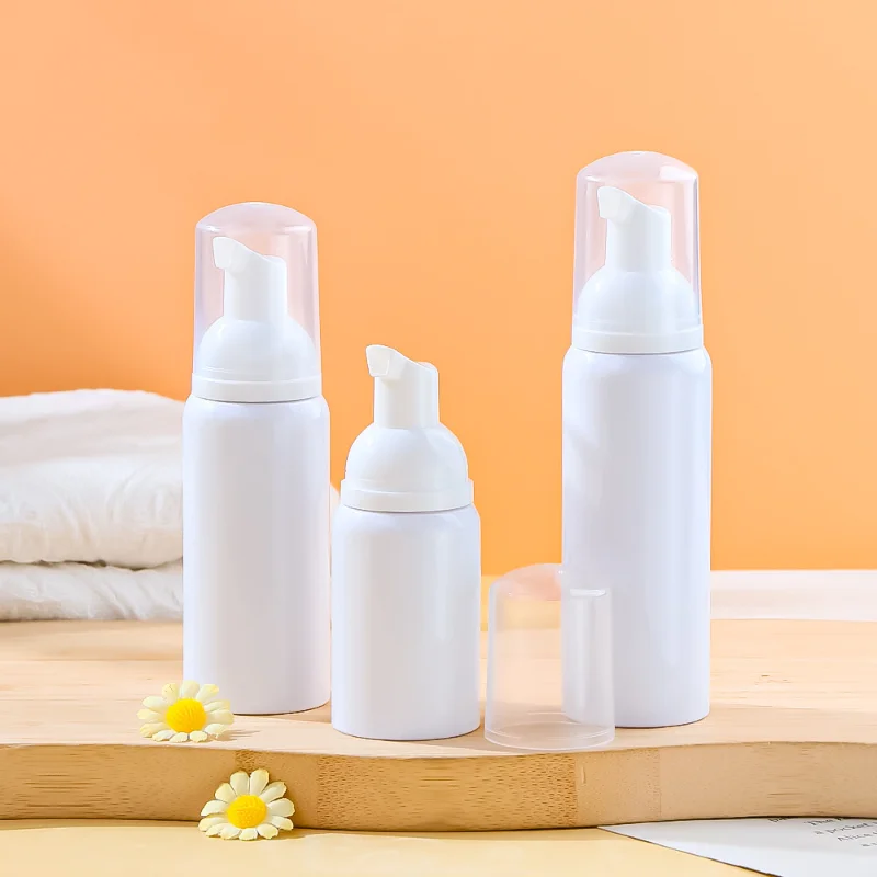 Empty Factory Foaming PET Plastic Lash Shampoo Bottles 80ml 100ml with Pump Sprayer for False Eyelashes and Eyelash Extension Soap