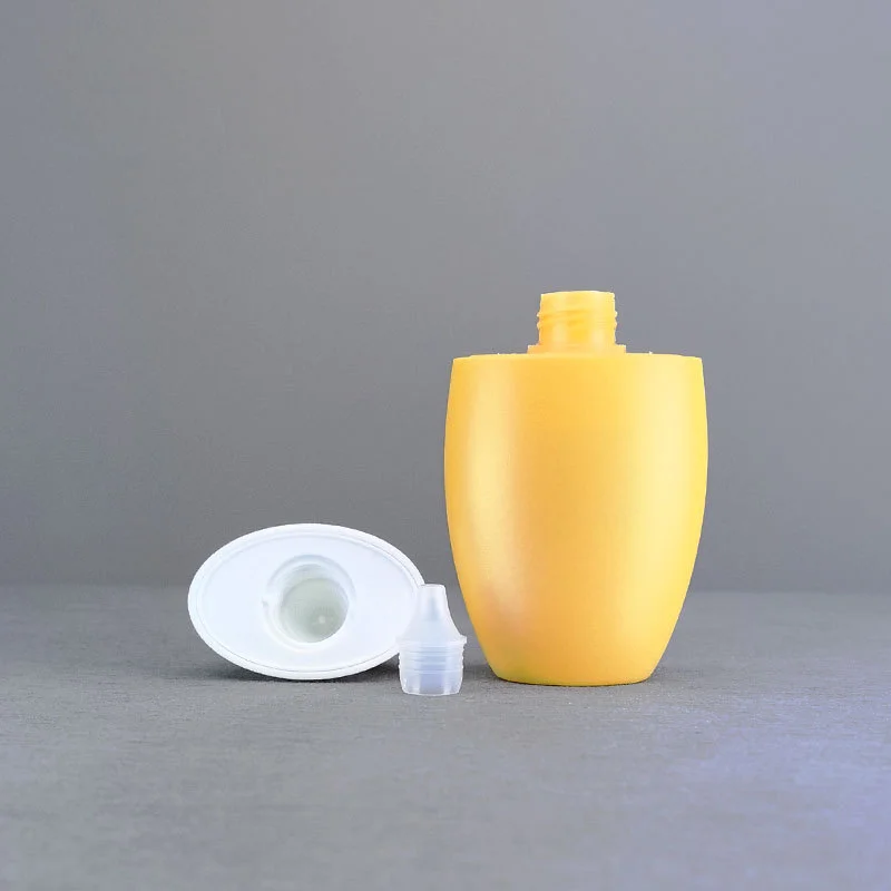 Fancy 40ml/60ml HDPE Plastic Sunscreen Lotion Bottles with Screw Cap Screen Printed Packaging