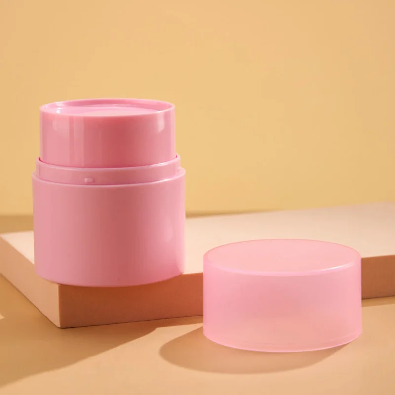 Luxury 50ml Pink Empty Vacuum Jar Personal Care Cream Airless Jar Plastic Airless Bottle Jar Cosmetic Jar for Balm Cream