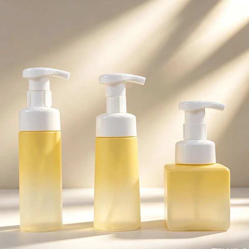 Cosmetic Plastic Cleaning Packaging 150ML Plastic Foam Dispenser Pump Foaming Liquid Soap Pump Packaging Bottle