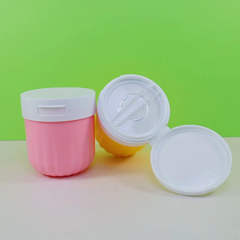 Custom 300ml Wide-Mouth PP Jar 50ml Body Cream Bottle 250ml Pumpkin-Shaped Jar Scrub Jar Mud Mask Jar Lotion Jar