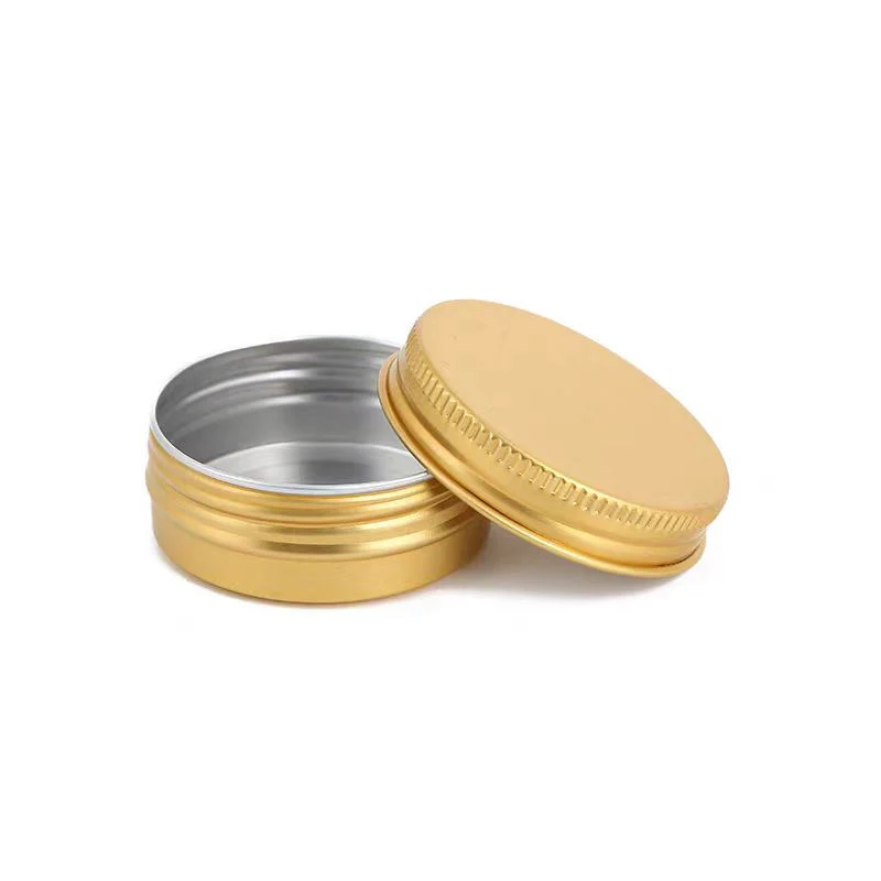 Custom logo 15ml Aluminum Jar Tin Can Pot Container With Screw Lid for Food Cosmetic Packaging