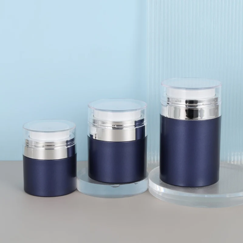 Empty AS Airless Pump Cream Jar OEM 30g 50g Cosmetics Skin Care Cream Jar Bottle with Airless Pump