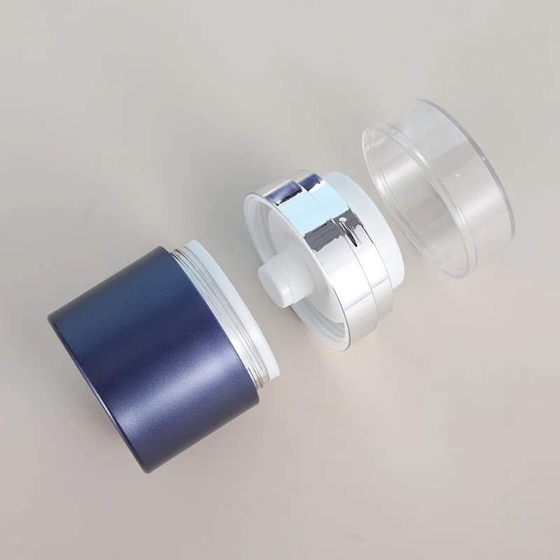 Empty AS Airless Pump Cream Jar OEM 30g 50g Cosmetics Skin Care Cream Jar Bottle with Airless Pump