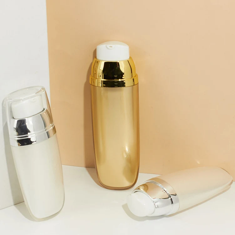Custom Logo Cosmetic Plastic Bottle 15ml 30ML 50ML BB Cream Refill Empty Lotion Shampoo Facial Cleanser Airless Pump Bottle