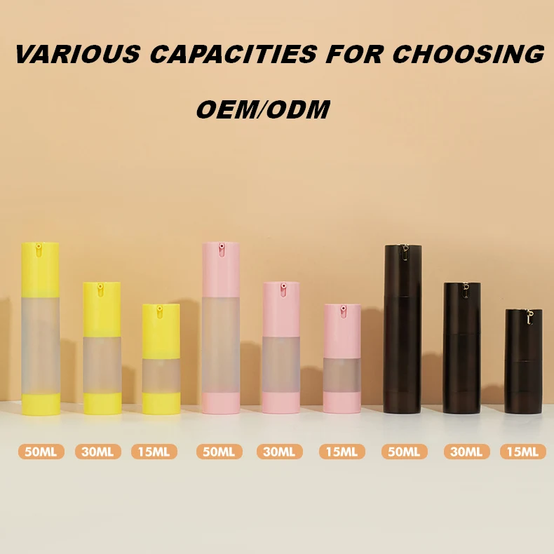 U-shaped Vacuum Bottle Separator Cream 15ml 30ml 50ml AS Cosmetic Lotion Dispensing Bottle Sunscreen Skin Care Bottle