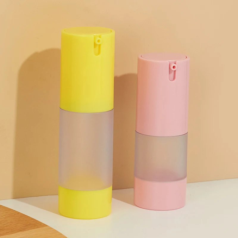 U-shaped Vacuum Bottle Separator Cream 15ml 30ml 50ml AS Cosmetic Lotion Dispensing Bottle Sunscreen Skin Care Bottle