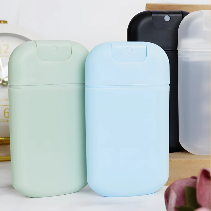 Eco-friendly 20ml 30ml Refillable Empty PP Pump Sprayer Fine Mist Credit Card Pocket Portable Mouth Spray Bottle