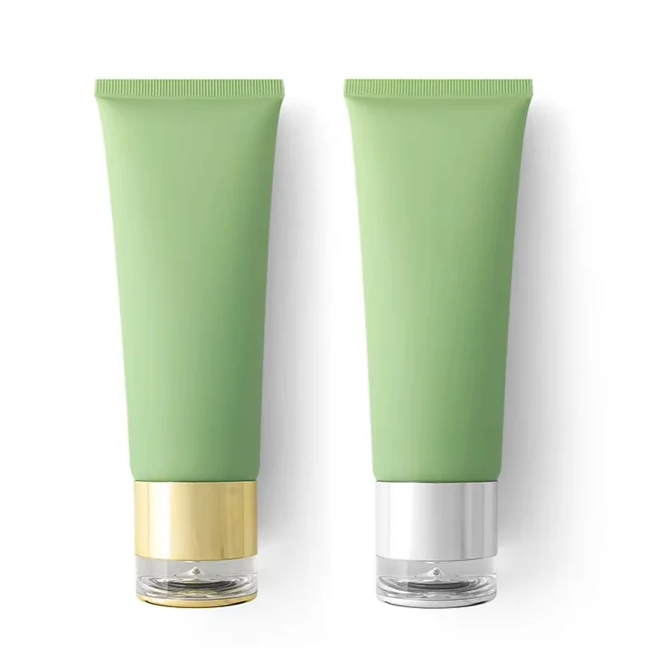 100ml PE Cosmetic Tube with Water Droplet Cap Soft Pattern Facial Cleanser Sunscreen Eye Cream Shampoo Bottle Dispensing