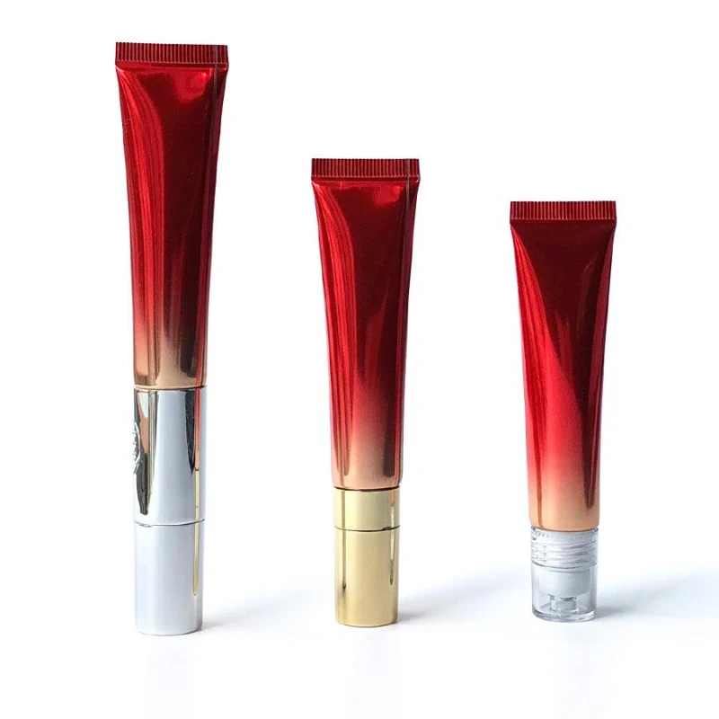 20g Empty Cosmetic Packaging Eye Cream Lotion Squeeze Tube with Ball Roller Laminated Vibrating Applicator Massage Tubes