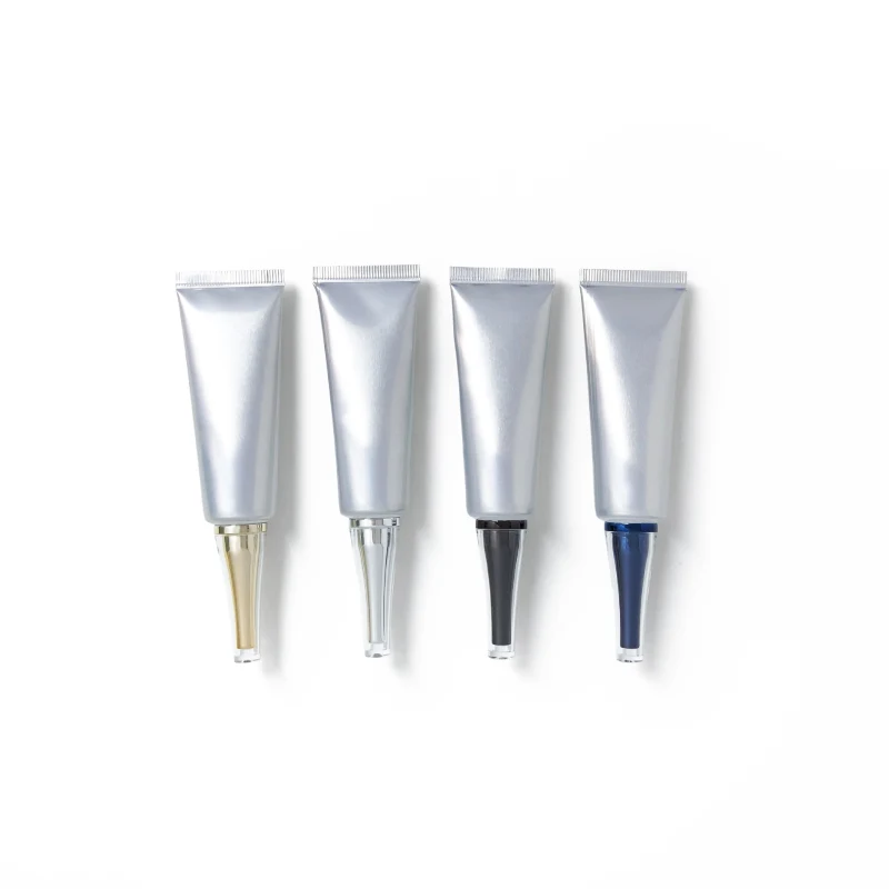 Empty 30g Silver Aluminum Cream Soft Tube Hand/face Lotion Bottles Silver Tube with Octagonal Lid Cosmetic Packaging