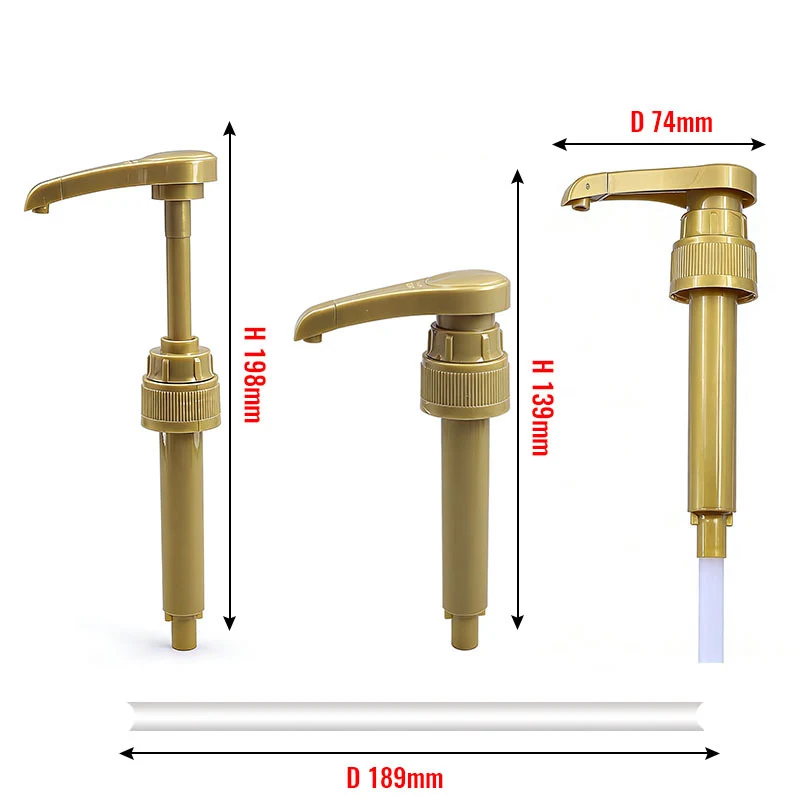 Hot Sale 28mm Syrup Sauce Pump Dispenser Pump 5CC 8CC 10CC Honey Salad Ketchup Dispenser Lotion Shampoo Pump